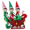 18" Santa's Elves Illuminated Sleigh Tabletop Accent